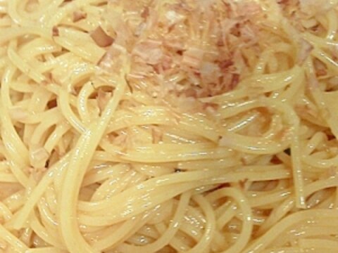 卵と鰹節の簡単☆和風パスタ